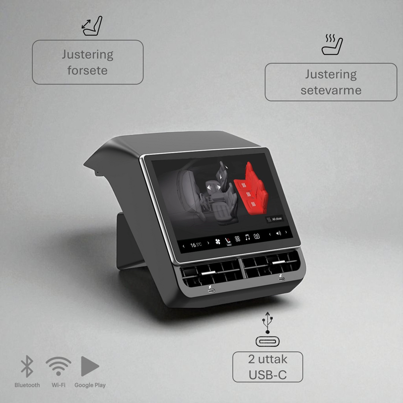 Pro Multimedia-skjerm baksete