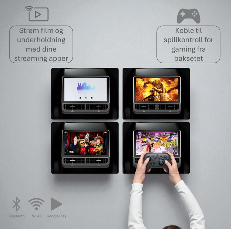 Pro Multimedia-skjerm baksete