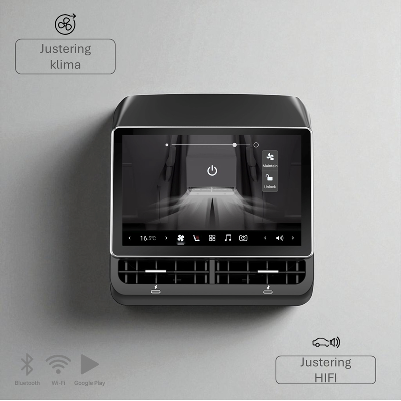 Pro Multimedia-skjerm baksete