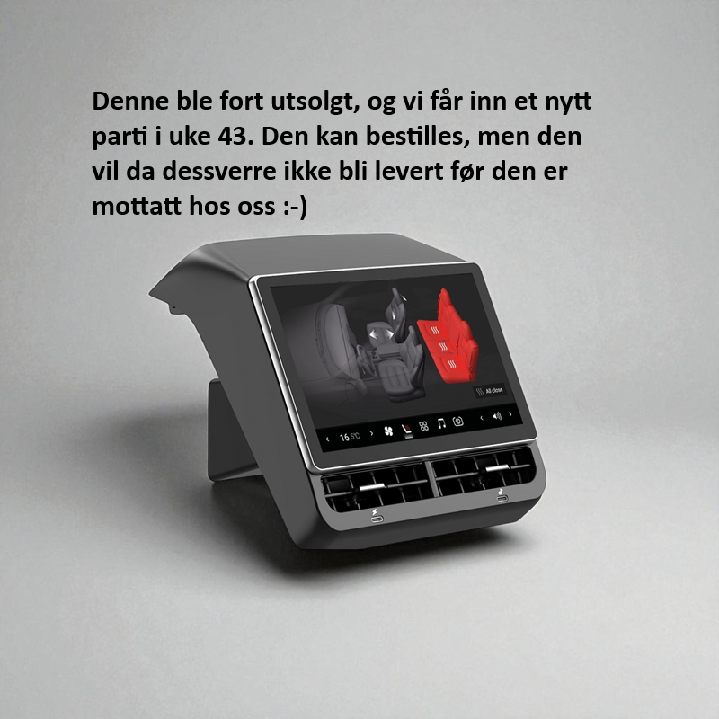 Pro Multimedia-skjerm baksete